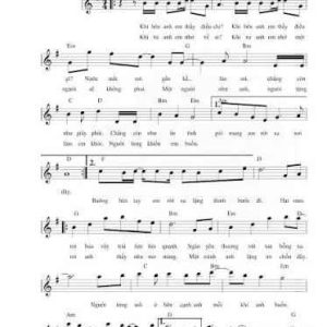 Âm Thầm Bên Em Piano Sheet – Giai Điệu Nhẹ Nhàng, Sâu Lắng Dễ Chơi