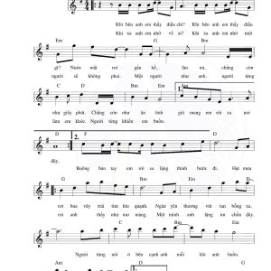 Âm Thầm Bên Em Sheet Piano Đầy Đủ Dễ Chơi