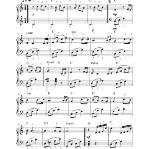Happy New Year Piano Sheet – Bản Nhạc Piano Chúc Mừng Năm Mới