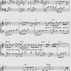 Sheet Piano Vết Mưa Đầy Đủ Nốt Dễ Chơi Nhất