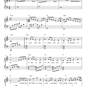 Sheet Bạc Phận Piano Đầy Đủ Dễ Chơi