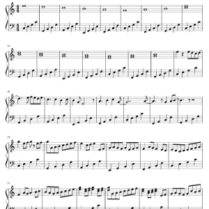 Sheet Piano Canon In C Đầy Đủ Nốt Dễ Học